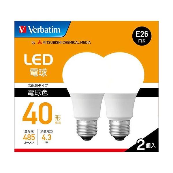 �O�H�P�~�J�����f�B�A LDA4L-G/LCV2X2 LED�d�� �L�z�� 2�Z�b�g �d���F E26���� 40W�`���� 485lm