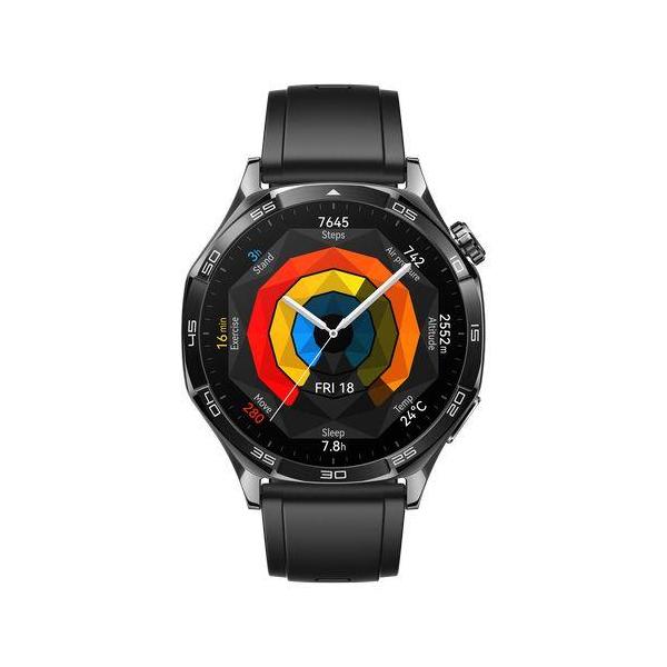 [正規販売店]ファーウェイ GT5 HUAWEI ブラック 46mm 充電長持ち 睡眠 血中酸素 心拍数 ゴルフ VLI-B19-BK