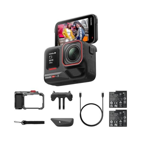 [Release date: May 25, 2025]■人間工学に基づいたデザインで、快適にグリップ、プレミアムな外観に。■内容物：Insta360 Ace Pro 2 x1、ウインドガード(デフォルトで装着済み)x1、バッテリー x2、...