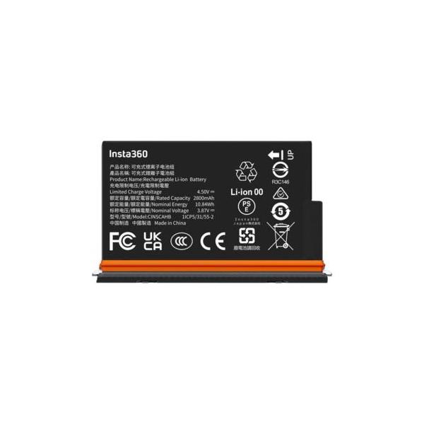 [Release date: September 10, 2025]■適応機種：X5■2800mAhの容量にアップグレードされ、超長時間駆動が可能に■Insta360 X5 専用■-20℃でも安定した性能を発揮する耐寒性能