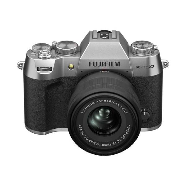 【長期保証付】富士フイルム(FUJIFILM) X-T50S シルバー XC15-45mmF3.5-5.6 OIS PZレンズキット ミラーレス一眼カメラ 日英2か国語モデル X-T50LK1545SJP
