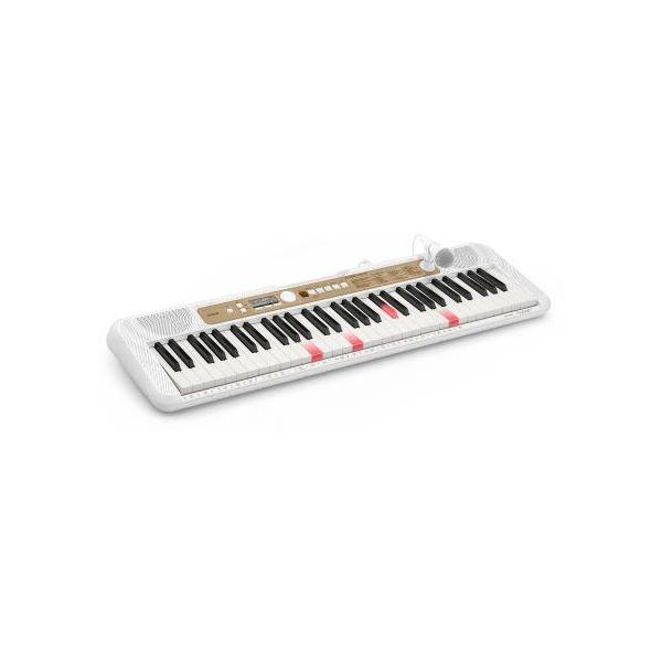 【長期保証付】CASIO(カシオ) LK-340 ホワイト Casiotone 光ナビゲーションキーボード 61鍵盤 120曲内蔵
