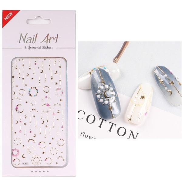 ジュエリー ネイルシール ロマンティック ナイト [ 星 スター 月