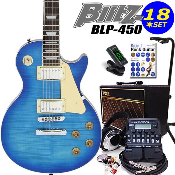 Aria Proll エレキギター初心者セット VOXアンプとZOOM G1Four付 BLP