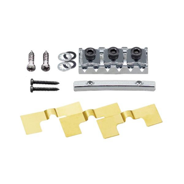 信頼のゴトーパーツ！Gotoh ゴトー製ロックナット（上締め）です。 上からビスで止めるトップマウントタイプのロックナットです。テンションバー、六角レンチ、止めビスが付属します。・43ｍｍ幅　・radius 400mm■【ご注意】※メーカー...