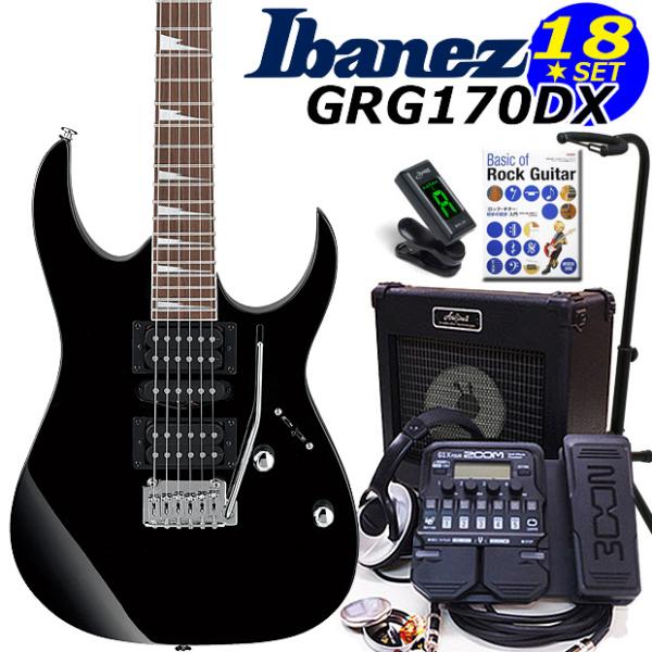 Ibanez（アイバニーズ） GRG170DX BKN エレキギター 初心者セット18点