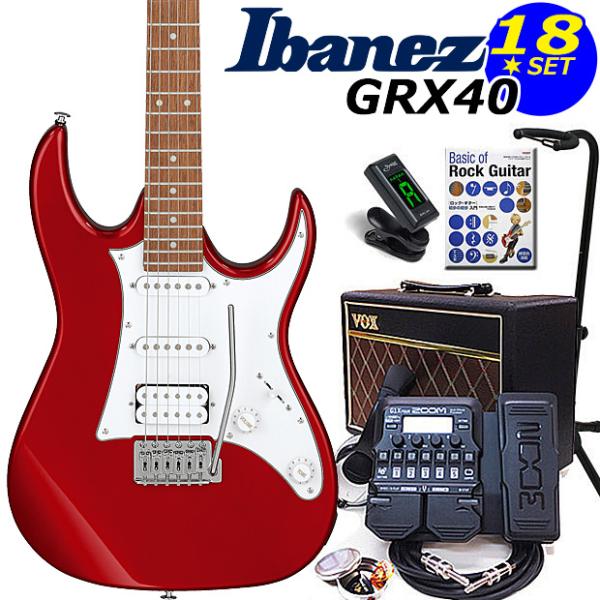 アイバニーズ　grx40 Ibanez（アイバニーズ） GRX40 CA エレキギター 初心者セット18点 VOX