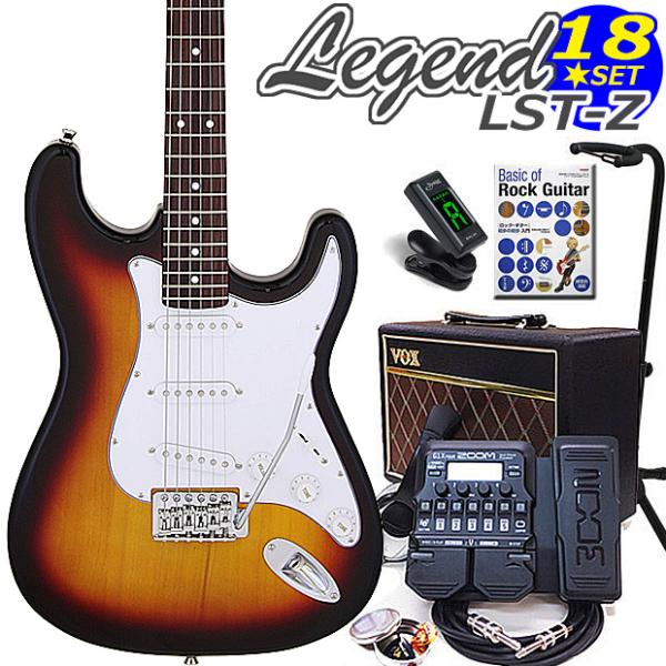 Rolandポータブルアンプ ARIAFET-CST SRエレアコギターのセット Aria Proll エレキギター 初心者 セット VOXアンプ ZOOM G1XFour付 LST
