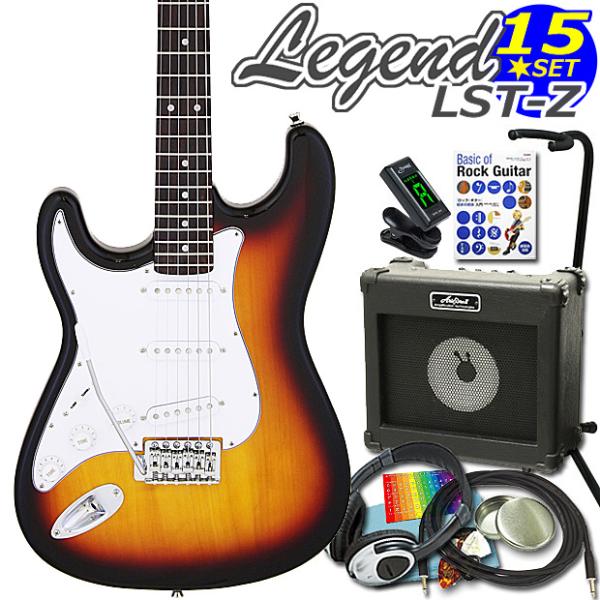 Aria Proll エレキギター 左利き 初心者セット LST-Z/LH 3TS