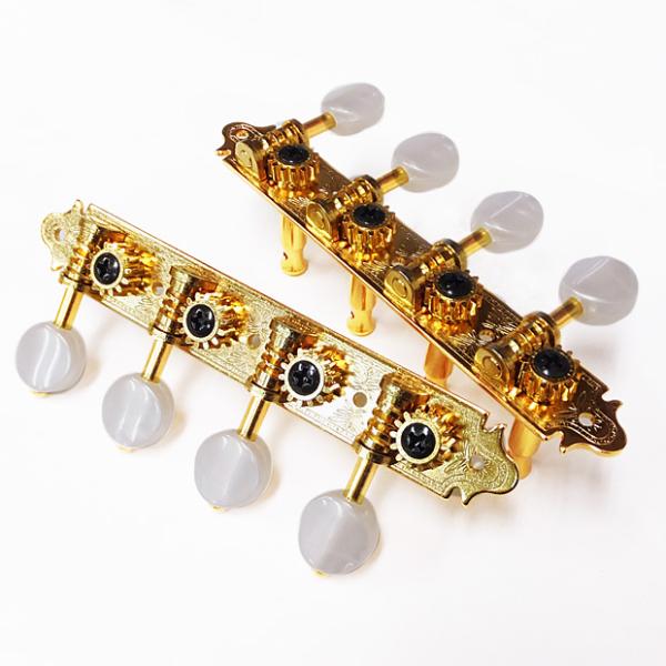 GOTOH製マンドリン用のペグです。ブッシュとネジが付属でついたセットとなります。MA40は「ROCK-SOLID」の採用により、軸がぶれない理想的なポストです。フリクションロスを抑えつつも弦振動を最大限に楽器につたえます。ギア比 1：14...