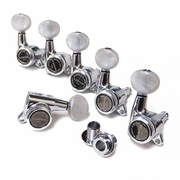 【信頼のゴトーペグ】安定したチューニングと耐久性で、日本はもとより世界のギターブランドで採用される信頼のブランドです。■ストラトやテレキャスに使用されるシャーラータイプのギターペグで、パールホワイトボタンを採用した片側6個セットです。 ■【...