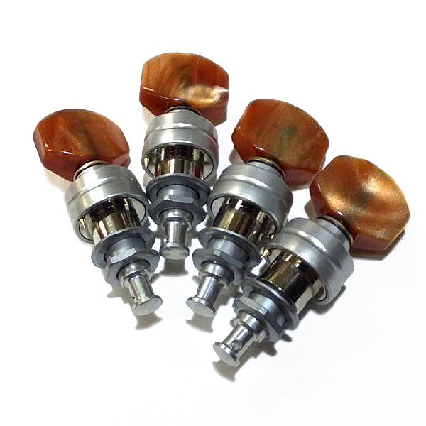 ゴトー ウクレレ ペグ GOTOH UPT UB8 CW クローム 【茶ボタン/C