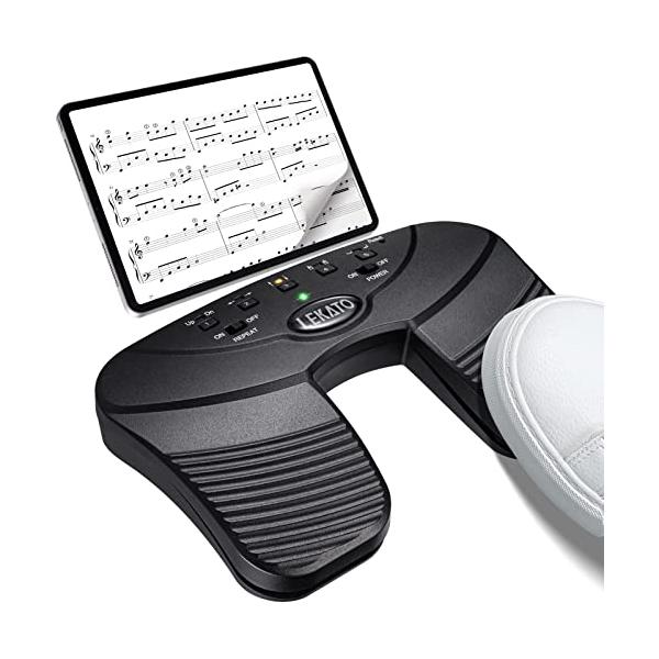 他サイト： ページターナーペダル フット・スイッチ ワイヤレスBluetooth Page Turner 楽譜 ハンズフリー USB充電式 ページターナーフの商品画像