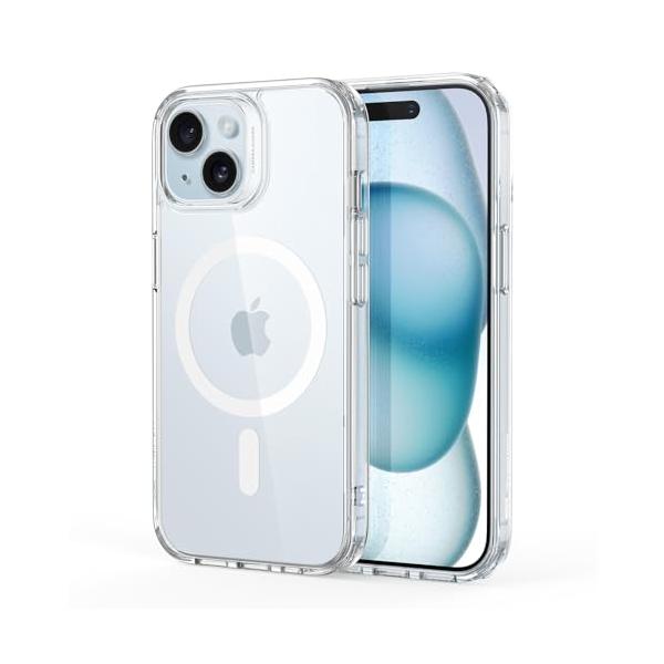 他サイト： ESR for iPhone 15 ケース MagSafe対応 米軍MIL規格の保護 耐黄変 傷に強い背面 iPhone 15用 磁気スマホケーの商品画像