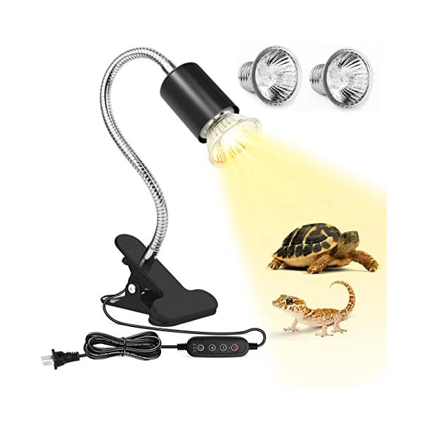 ・ブラック 25W+75W ・・Size:25W+75WColor:ブラック・【2つの電球付属（25Wと75W）】 亀の飼育には、身体を温める為のバスキングライトと体内のビタミンD 生成の為のUV（紫外線）ライトの2種類が必要です。この両生...