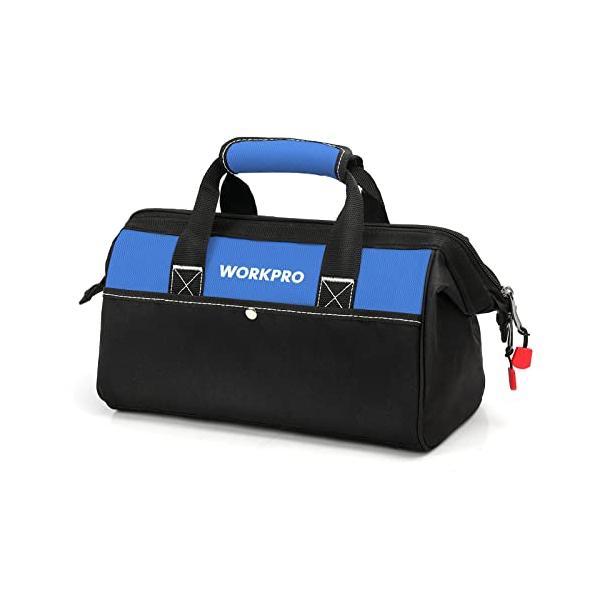 他サイト： WORKPRO ツールバッグ 工具差し入れ 道具袋 工具バッグ 大口収納 600Dオックスフォード ワイドオープン 幅33cmの商品画像