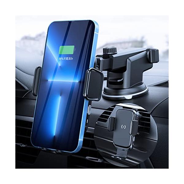 ブラック/-/wx-uj2-4951・Color:ブラック・【ワイヤレス充電器の進級モデルが新登場】内蔵コンデンサなので、蓄電機能が搭載されています。本製品をお使用する時にエンジンが切れっても4?6回自動開閉の操作可能です。多重安全保護機能...