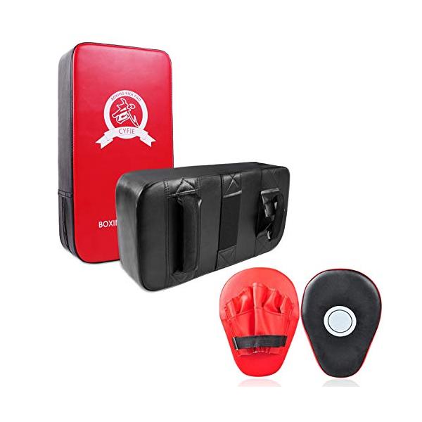 他サイト： キック ミット 空手 ミット ボクシング ミット ミット打ち セット テコンドー ミット パンチング ミット 軽量 総合格闘技 練習 用の商品画像