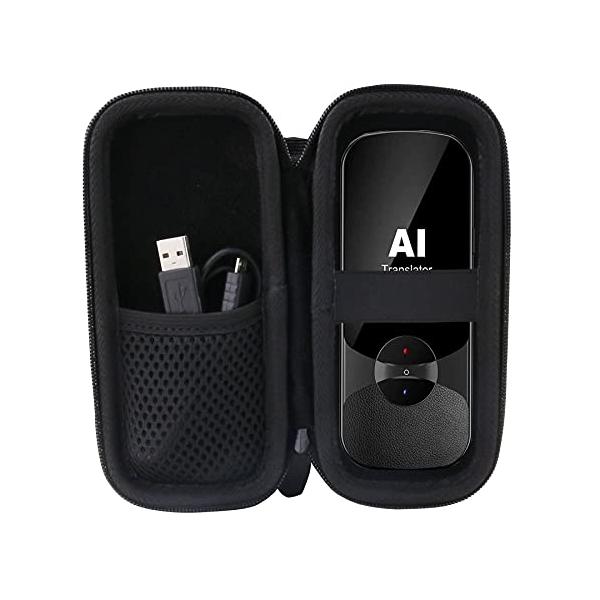 YUKI/LERANDA MINITALK T11翻訳機/ LINNSE翻訳機 /SEREE 翻訳機 音声翻訳機 対応収納ケース-WERJIA・材質：耐久性のある高級ハードEVA素材、優れた肌触り、中身の柔らかい保護。・用途：保管保護、汚れ...