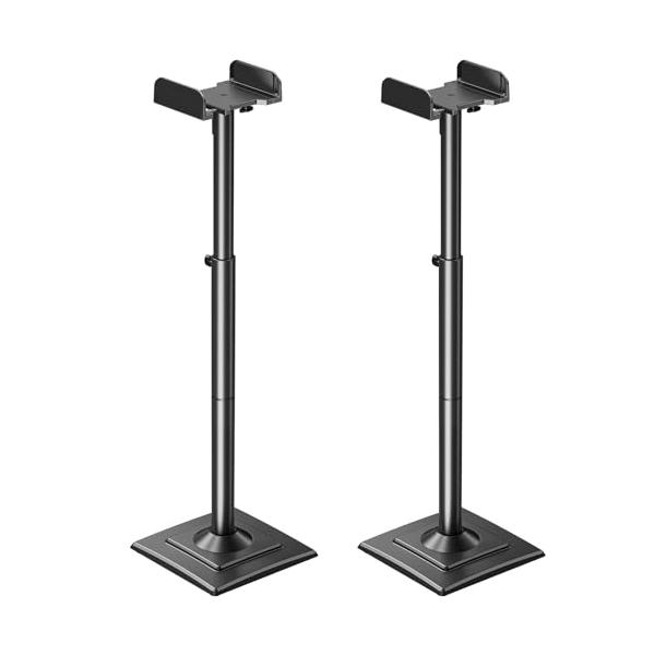 他サイト： MOUNTUP スピーカースタンド スピーカーマウント 耐荷重5kg 中小型スピーカー 高さ調整可能 本棚スピーカー用 2本セット 日本語説明書の商品画像