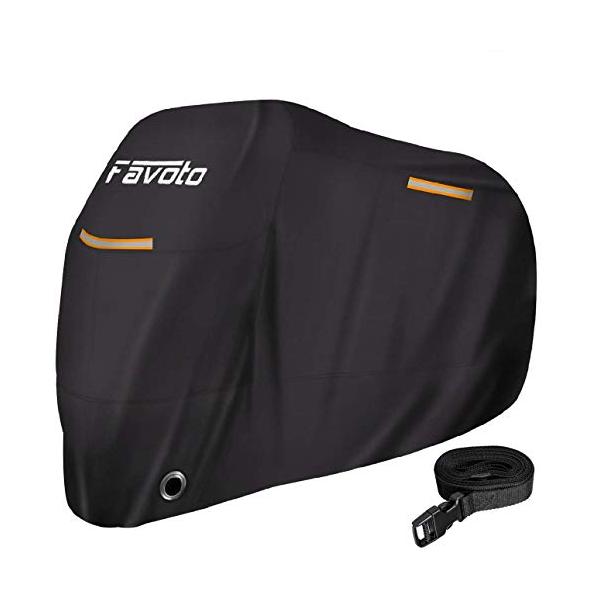 ・ブラック 245*106*126cm ・・Size:245*106*126cm・★【防水・紫外線防止】Favotoバイクカバーは、高品質の210Tオックスフォード生地で作られ、生地の表面には撥水性があるコーティングをして、防水性に優れるだ...