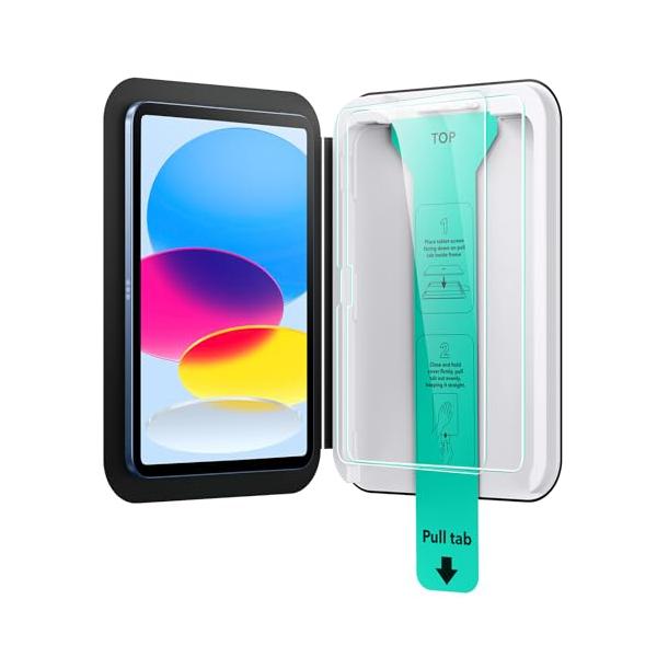 ESR 2枚入り iPad 第11/10世代 フィルム A16 (11/10.9インチ 2025/2022)専用 強化ガラスフィルム 9H スク