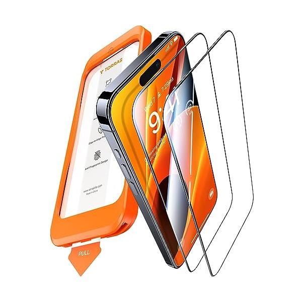 ・クリア iPhone15Plus・14ProMax用（6.7 inch） ・【宇宙航空材料・究極の保護力】iPhone15Plus・14ProMax用ガラスフィルム（2023年6.7インチ）日本製AGCの航空宇宙用途に特化したガラス材料（...