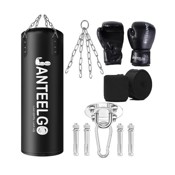 サンドバッグ 吊り式タイプ 耐久性のあるPU材質 満たされてい