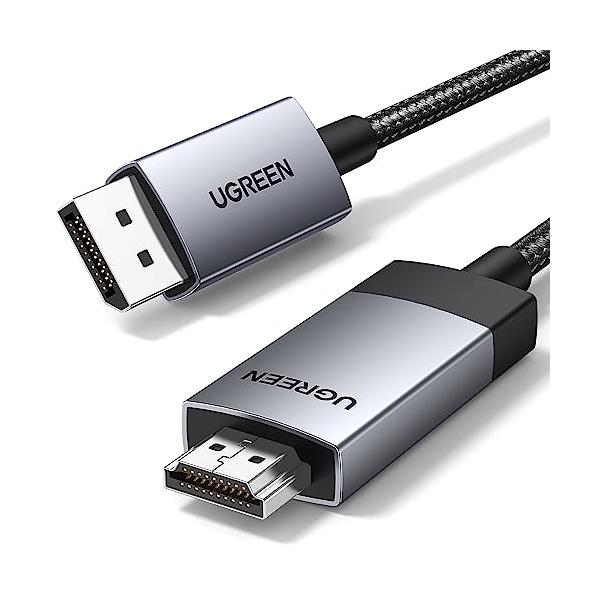 他サイト： UGREEN DisplayPort-HDMI 変換ケーブル【4K@60Hz 2K@144Hz】 ディスプレイポート hdmi 変換 アルミ製の商品画像