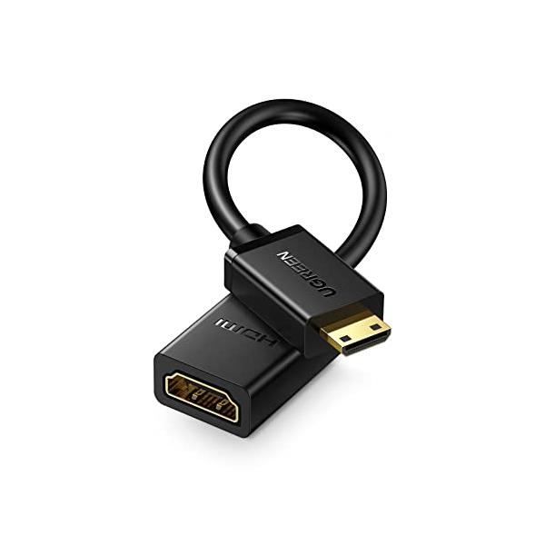 他サイト： UGREEN mini hdmi to hdmi 変換アダプター hdmi ケーブル ハイスピード ミニ Mini オスメス 延長 中継 4Kの商品画像