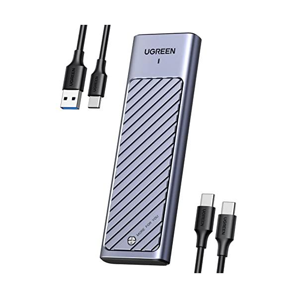 他サイト： UGREEN M.2 SSD 外付けケース NVME/SATA 両対応 【USB 3.2 Gen2規格】 M.2 SSD ケース UASP/TRの商品画像