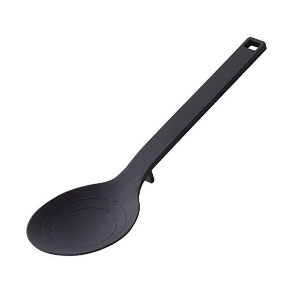 他サイト： 山崎実業 (Yamazaki) シリコーン 調理スプーン ブラック 約W7×D3×H26cm タワー tower 計量メモリ付き 耐熱 4273の商品画像