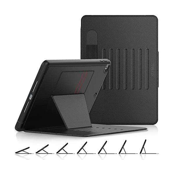 SEYMAC stock ケース iPad 9/8/7世代(2021/2020/2019) 10.2インチ ケース 耐衝撃 多角度横置き調節 オ