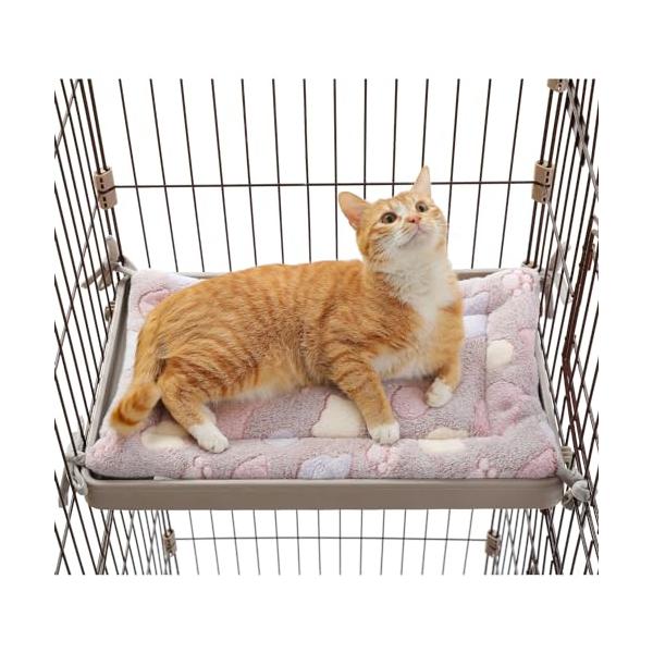 PAWZ Road 猫ベッド ペットベッド 犬ベッド マット ケージ用 両面使用 ズレ防止 滑り落ち防止 四隅紐付き 頑丈 丈夫 通年利用 2w