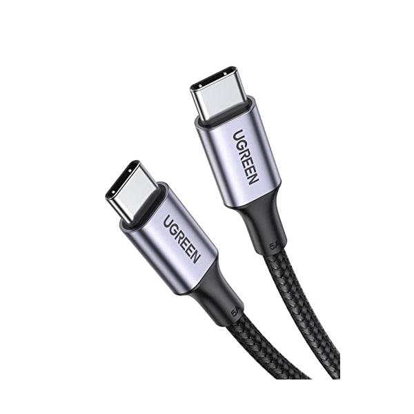UGREEN USB Type C ケーブル 100W/5A PD3.0 超急速充電 タイプ C iPhone充電ケーブル Cタイプ機器対応 3