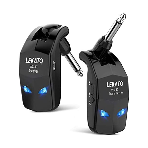 長いバッテリー寿命：ワイヤレスギタートランスミッターレシーバーには、充電式リチウムバッテリーが内蔵されています。 完全充電後の稼働時間は8時間と長く、頻繁に充電する必要がなく、稼働時間が長くなることで、あらゆる性能で優れた性能を発揮します。...
