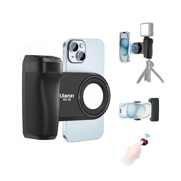 ブラック/-/-・【Magsafe用 スマホグリップ】磁気吸着式の設計ですので、置くだけで片手でわずか1秒で着脱可能で取り付けや取り外しが簡単に出来ます。クリップ式スマホホルダーよりも便利です。MagSafe磁気デザインを採用して、iPho...