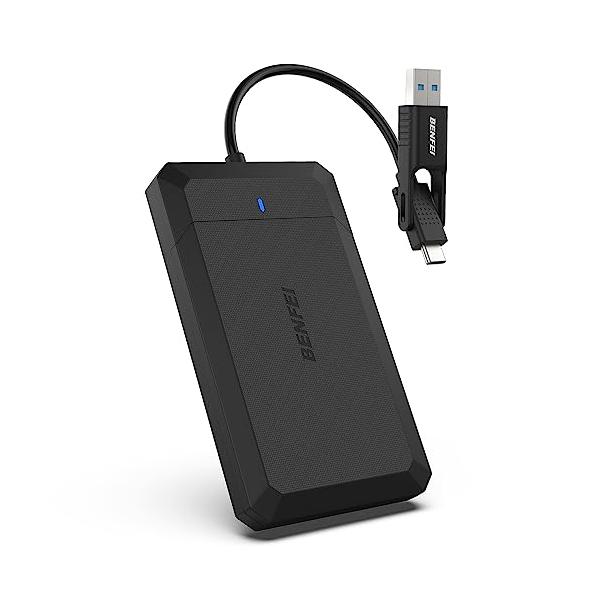 他サイト： BENFEI 2.5 インチ SATA to USB ツールフリー外付けハードドライブエンクロージャ、USB Type-C/Type-A toの商品画像