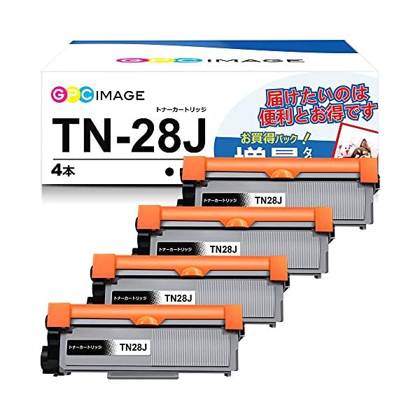 GPC Image 互換トナーカートリッジ 28J 4本セット TN-28J 大容量タイプ ブラザー(Brother)用 TN28J 互換トナー