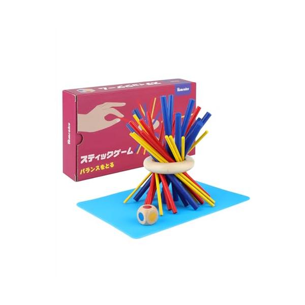 他サイト： Homraku 木製バランスゲーム ボードゲーム 立体パズル 積み木ブロック ドミノブロック テーブルゲーム 子供も大人も老若男女楽しめる おもの商品画像