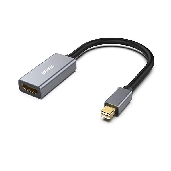 他サイト： BENFEI Mini DisplayPort - HDMI アダプター [1080p (Full HD) @60Hz、アルミニウムシェル、ナイの商品画像
