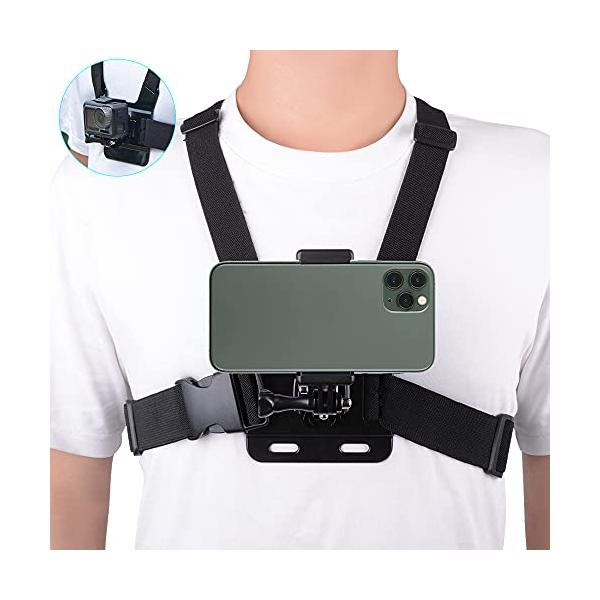 XCSOURCE スマホ ウェアラブルカメラ チェスト ハーネス ベルト