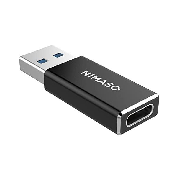 他サイト： NIMASO USB Type C（メス）to USB 3.0（オス）変換アダプタ【両面USB 3.0 高速データ伝送】QC3.0 高速充電 スの商品画像