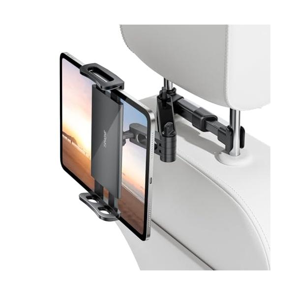 他サイト： TRYONE タブレット ホルダー 車載ホルダー ヘッドレスト ホルダー 伸縮アームスタンド スマホ ホルダー ヘッドレスト バーの適用幅範囲1の商品画像