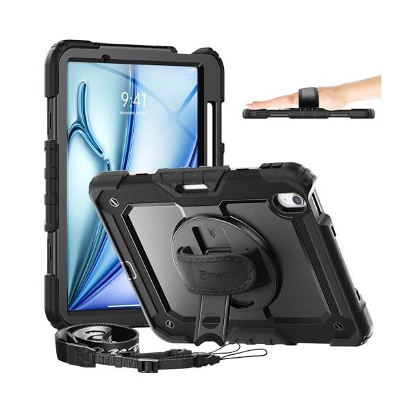 Timecity iPad Air 11インチ ケース (2025新モデル) 耐衝撃 三層保護