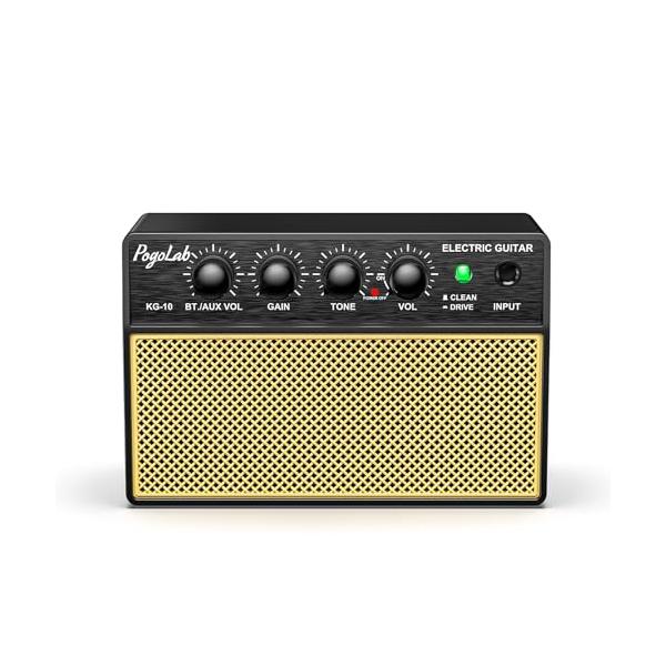 2 x フル周波数スピーカー: 2 つのスピーカーを備えた 10W ギター アンプは、音質を維持しながら小型ギター アンプで大きな音量を出すための優れたソリューションです。・2 つのトーン チャンネル: このギター アンプ ミニには、クリー...