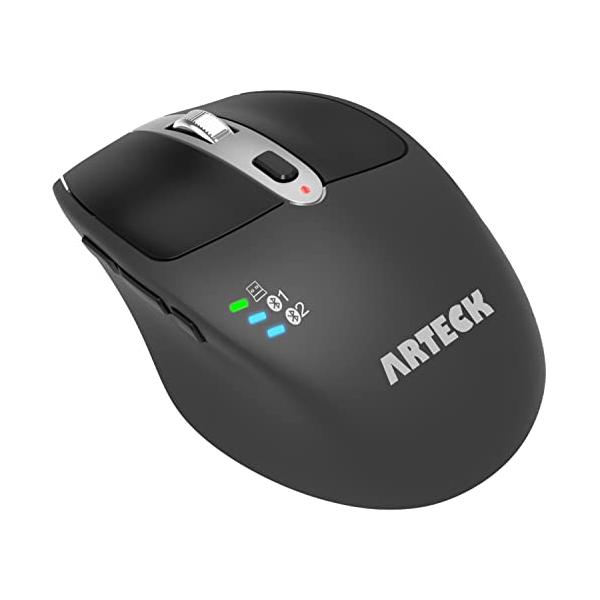 ahpl ダブルマウス　専用 Arteck マルチデバイス 無線 ワイヤレスBluetoothマウス 2.4GHz