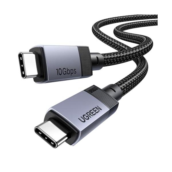 UGREEN USB Cケーブル 240W 4K/60Hz映像出力 USB3.2 Gen2/10Gbps 高速転送 PD3.1超急速充電 1M
