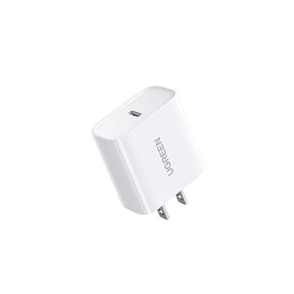 他サイト： UGREEN 20W タイプc 充電器 PD3.0急速充電 ACアダプター type-c iPhone 15-8シリーズ/iPad Air/Miの商品画像