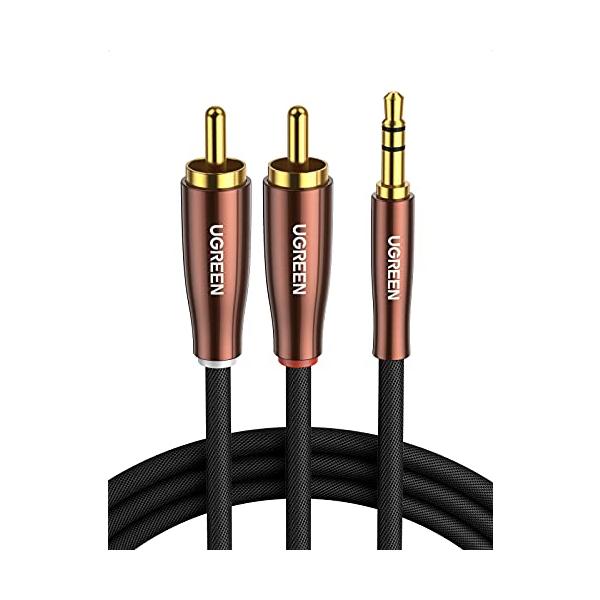 ・マルチカラー 1m 80845・・Size:1m・【RCA 3.5mm 変換:】UGREEN 3.5mm RCA ケーブルは3.5mmプラグを搭載したスマートフォンやタブレット、MP3プレーヤーをスピーカーやステレオレシーバーなどのRCA...
